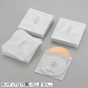 エレコム Blu-ray/ CD/ DVD対応不織布ケース 両面収納タイトルカード付 120枚入/ ...