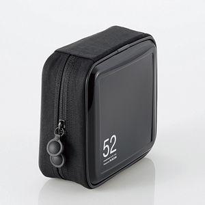 エレコム CD/ DVDファスナーケース 52枚収納(ブラック) CCD-H52BK 返品種別A