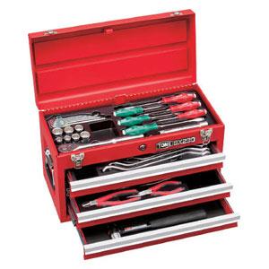 TONE トネ ツールセット 差込角9.5mm 38点セット（レッド/ブラック