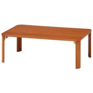 不二貿易（Fuji Boeki） 軽量継脚折り畳み座卓(ブラウン・90×60cm