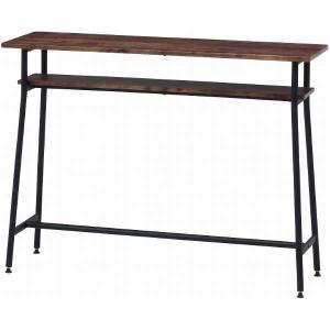 カウンターテーブル テーブル 収納 木製 ウォールナット コンソール