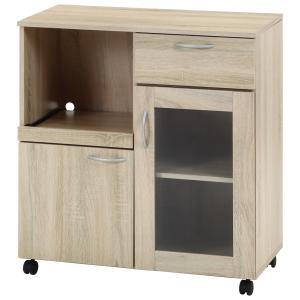 不二貿易 キッチンワゴン(ホワイトオーク) 70688 返品種別A