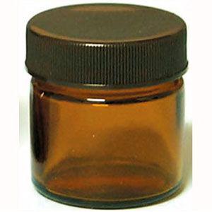 生活の木 茶色ガラス クリーム容器 13-664-9010