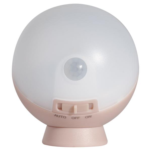 ムサシ てのりまんまるセンサーライト シャビーピンク musashi WSL-001SP 返品種別A