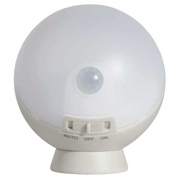 ムサシ てのりまんまるセンサーライト ペールグレー musashi WSL-001PG 返品種別A