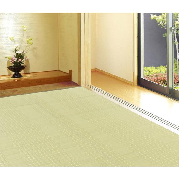 HAGIHARA(萩原) 洗えるPP花ござ 涼風(りょうふう)江戸間6帖(261×352cm) リヨ...