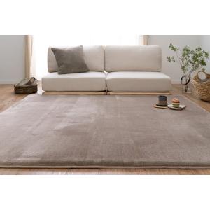 HAGIHARA メレンゲタッチの洗える低反発ラグ 撥水機能付き メレンゲテイハンパツ1824BEコソ