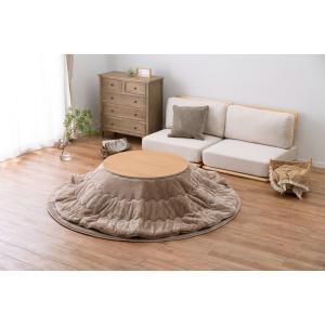 萩原 メレンゲタッチのこたつ掛ふとん(190cm・マルベージュ) メレンゲタツチKF19RBE 返品種別A