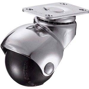 ハンマーキャスター 405Pシリーズ自在ゴム車40mm 低床式キャスター(プレート式ゴム車) 405P-R40-BAR01 返品種別B