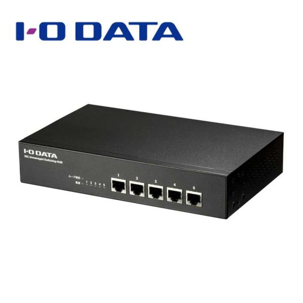 アイオーデータ｜I-O DATA 内蔵電源＆ファンレス設計 10GBASE-T対応 アンマネージスイ...