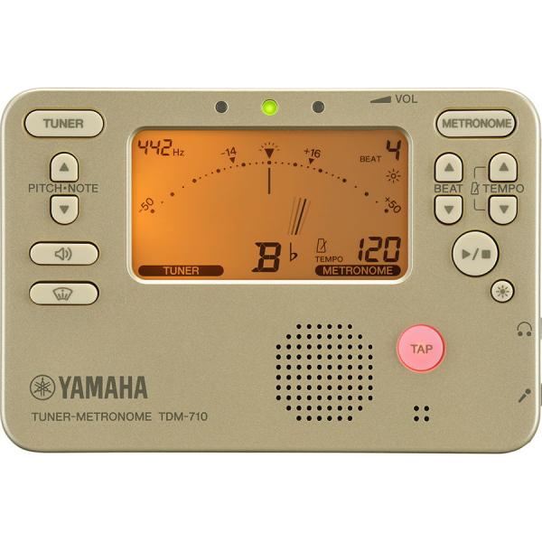 ヤマハ チューナー/ メトロノーム(ゴールド) YAMAHA TDM-710-GL 返品種別A