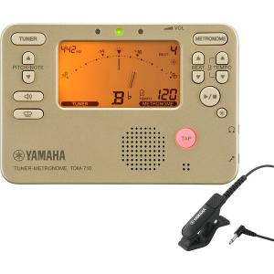 ヤマハ チューナー/ メトロノーム マイクロフォン付き YAMAHA TDM-710-GLM 返品種別A