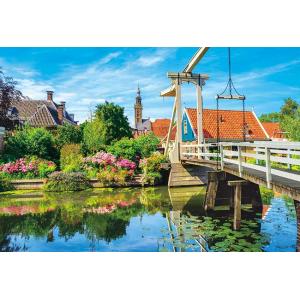 アップルワン パズルでめぐる世界旅行 花咲くオランダの跳ね橋(オランダ) 300ピース(300-363)ジグソーパズル 返品種別B｜joshin