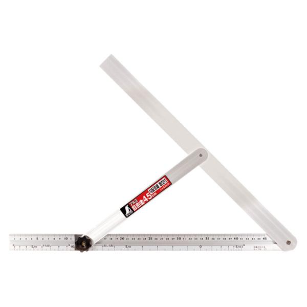 シンワ測定 アルミ自由金 45cm 勾配目盛 筋交付 62570 返品種別B