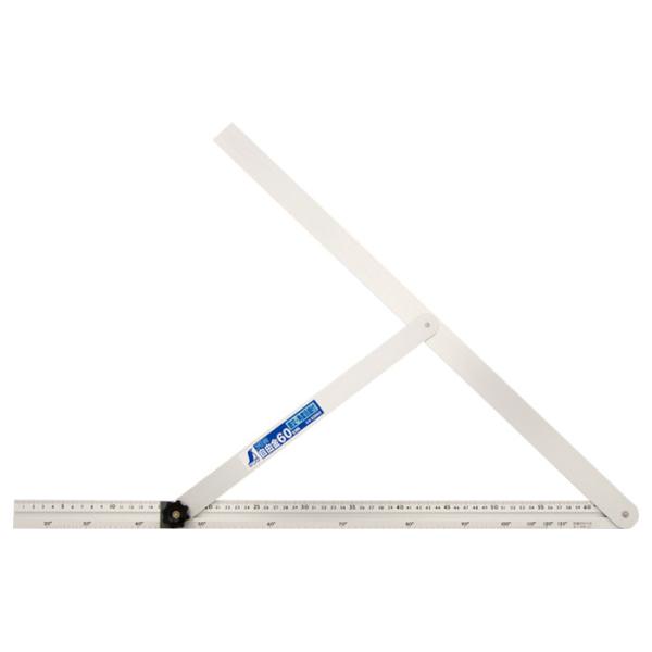 シンワ測定 アルミ自由金 60cm 筋交・角度目盛付 62662 返品種別B