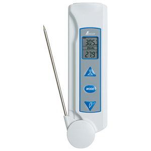 シンワ測定 放射温度計 D 防塵防水 プローブ付 放射率可変タイプ 73017 返品種別B