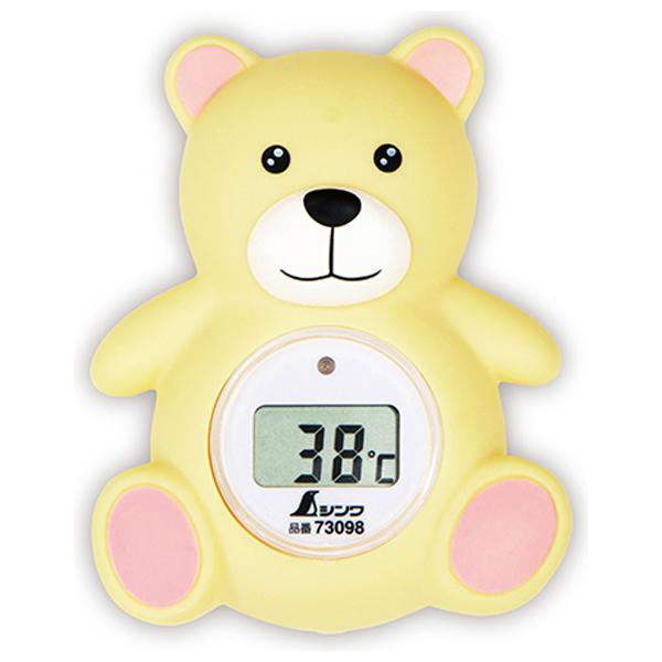 シンワ測定 風呂用デジタル温度計 B クマ 73098 返品種別B
