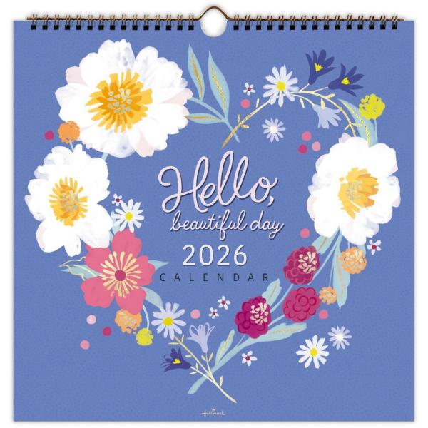 日本ホールマーク 2026年 フラワーアート 壁掛けリングカレンダー(大) 845339 返品種別A