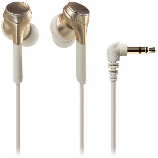 オーディオテクニカ ハイレゾ対応 ダイナミック密閉型カナルイヤホン(シャンパンゴールド) audio...