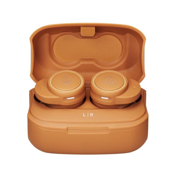 オーディオテクニカ 完全ワイヤレス Bluetoothイヤホン(オレンジ) audio-techni...