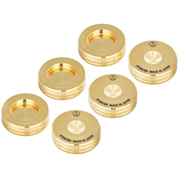 オーディオテクニカ スパイクベースインシュレーター(真鍮製・6個1組) audio-technica...