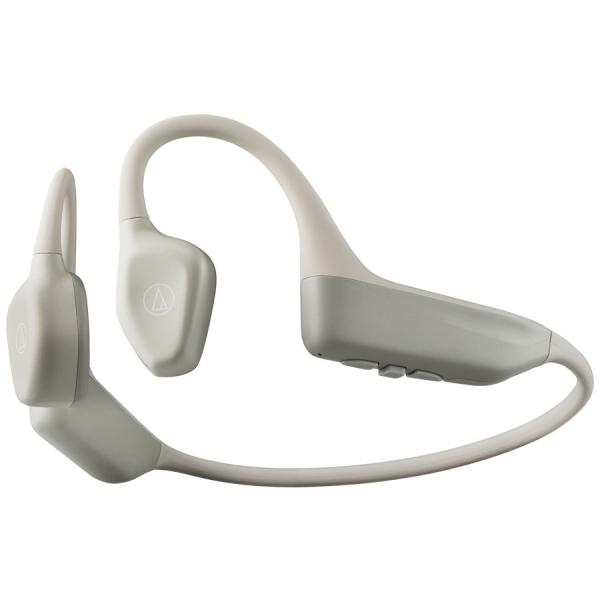 オーディオテクニカ 軟骨伝導ワイヤレスヘッドホン(ベージュ) audio-technica ATH-...