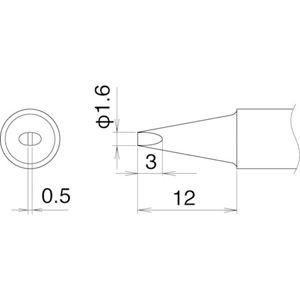 白光 こて先 1.6D型 T22-D16の買取情報