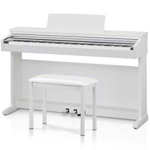 カワイ 電子ピアノ(プレミアムホワイトサテン調仕上げ)(固定椅子＆ヘッドホン付き)