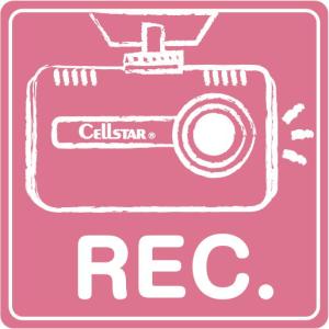 セルスター ドライブレコーダーステッカー (パステルピンク) CELLSTAR GDO-32 返品種別A｜joshin