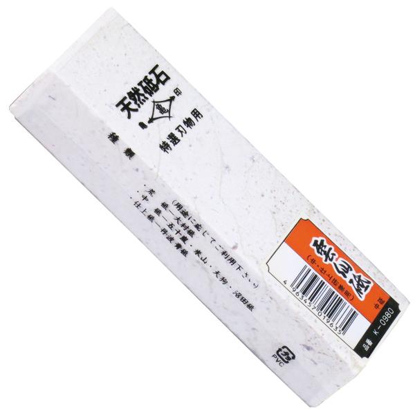 亀印 天然砥石 雲仙砥 80切(中砥) 150×45×30mm K-0980 返品種別B