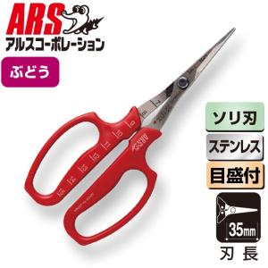 アルス (10丁迄メール便À可) ARS ぶどう鋏 デラックス ソリ刃 (袋