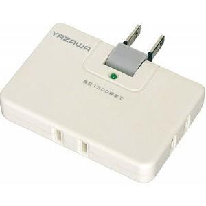 ヤザワ スーパー雷サージ付コーナータップ (3個口) YAZAWA Y02CHK300WH 返品種別...