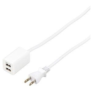 ヤザワ USBタップ2.4Aホワイト YAZAWA H72012UWH