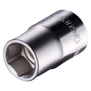 スーパーツール ソケットレンチ用ソケット 6角(差込角：9.5mm)六角対辺：12mm NHS312...