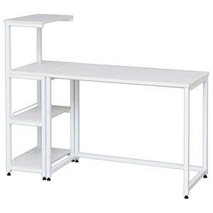 アイリスオーヤマ フリーデスク ラック付き(ホワイト)机幅100cm IRIS FDK-130(ホワイト) 返品種別A