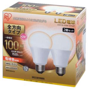 アイリスオーヤマ LED電球 一般電球形 1520lm(電球色相当)(2個セット) IRIS OHYAMA ECOHILUX(エコハイルクス) LDA15L-G/ W-10T52P 返品種別A｜joshin