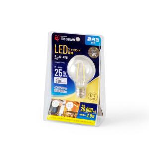 アイリスオーヤマ LED電球 ボール電球形 230lm(昼白色相当) IRIS LDG2N-G-E17-FC 返品種別A｜joshin