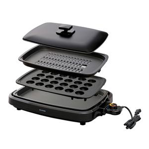 アイリスオーヤマ 網焼き風ホットプレート ブラック IRIS OHYAMA APA-137-B
