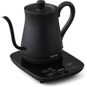 アイリスオーヤマ 電気ケトル 0.6L ブラック IRIS OHYAMA Drip kettle IKE-C600T-B 返品種別A