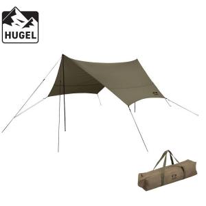 アイリスオーヤマ HUGEL(ヒューゲル) ヘキサタープ(カーキ)  返品種別A