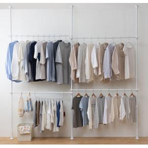 アイリスオーヤマ 突っ張りワードローブ  IRIS TWR3-2630ホワイト