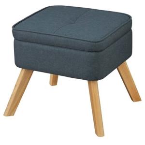 アイリスオーヤマ 収納付オットマン(ブルー) IRIS FAC-OTブル- 返品種別A