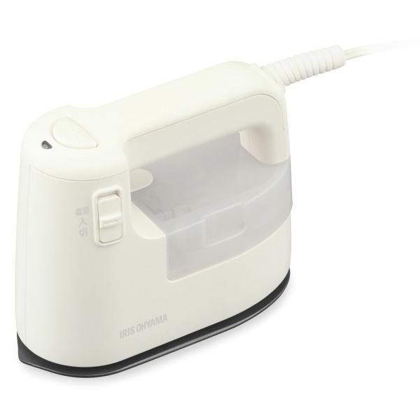 アイリスオーヤマ コードつき衣類スチーマー ホワイト IRIS 衣類用スチーマー IRS-02-W ...