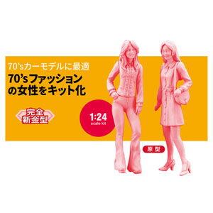 ハセガワ 1/ 24 70’s ガールズ フィギュア(FC06)プラモデル 返品種別B｜joshin