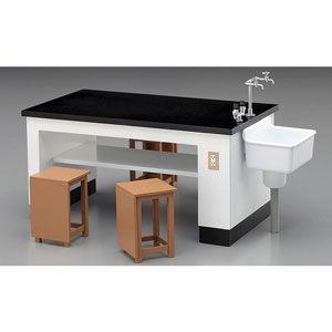 ハセガワ (再生産)1/ 12 理科室の机と椅子(FA04)プラモデル 返品種別B