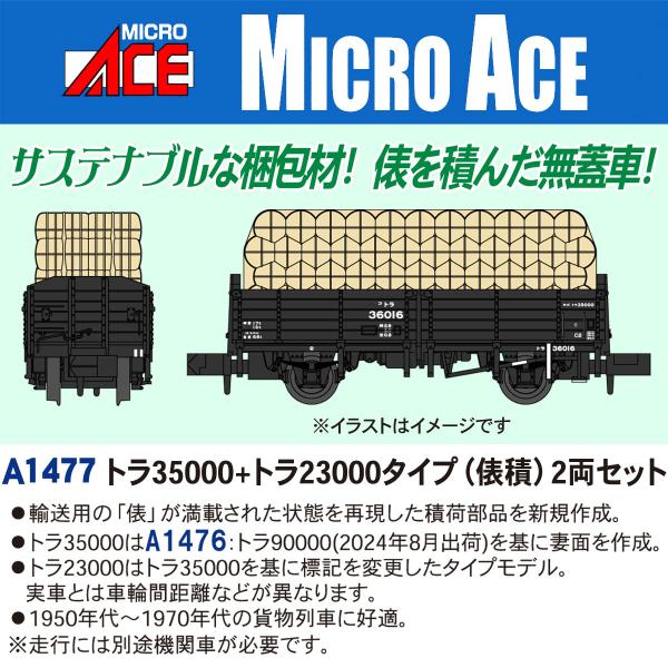 マイクロエース (N) A1477 トラ35000+トラ25000タイプ(俵積) 2両セット 返品種...