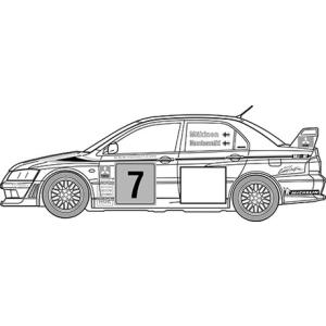 フジミ 1/ 24 インチアップシリーズ No.311 ランサーエボリューションVII WRCラリーモデル(ID-311)プラモデル 返品種別B｜joshin