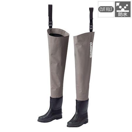 シマノ ハイパーウェーダー(ヒップ・フェルトソール) 3Lサイズ(スモークグレー)  返品種別A