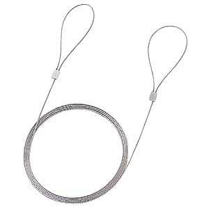 サンワサプライ eセキュリティ ワイヤー(1.5m・1.0mm) SLE-2W 返品種別A