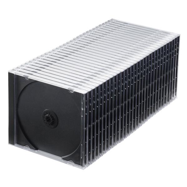 サンワサプライ Blu-ray・DVD・CDケース(30枚セット・ブラック) FCD-PN30BKN...